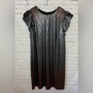 Lane Bryant Metallic Ombre Shiny Dress